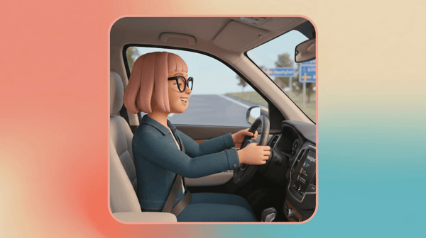 Register your car trips in a chat with Flexie