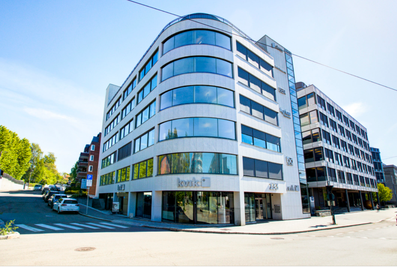 Fasaden till Flex Applications kontorslokal på Skøyen i Oslo.