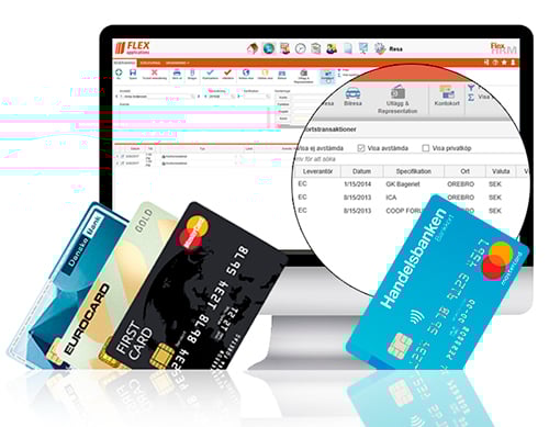 Nå lanserer vi kortkjøp via Handelsbanken - direkte inn i Flex!