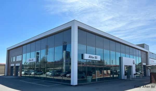 Bild på byggnad, Atftén Bil.
